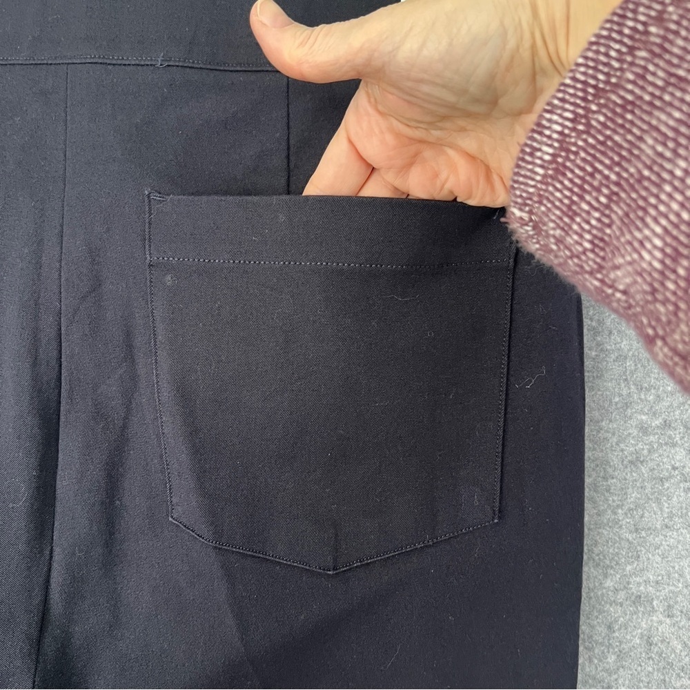 Spanx Polished On-the-Go Kick Flare Pants Black Style 20367R Blue Size Large - Picture 7 of 15